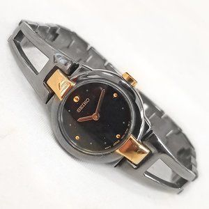 Seiko Watch 1N00-0GM0 Dark Gray Gold Black 19mm